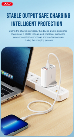 Incarcator XO L100 QC 3.0 4x USB white [4]