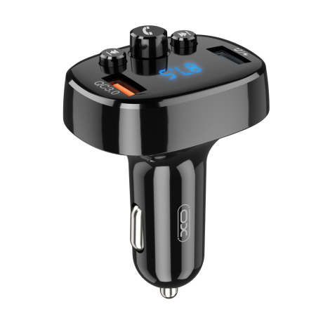 Altele - Modulator FM XO BCC03 Bluetooth MP3 cu incarcator auto 18W negru