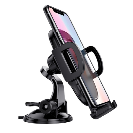 Suport auto - cu prindere pe bord sau parbriz -  Borofone BH37, negru [5]