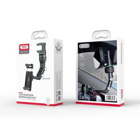 Suport auto prindere oglinda XO C107 negru universal [1]