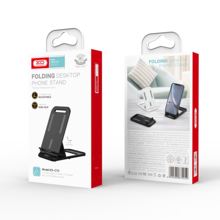 Suport telefon XO C73, pliabil, negru [2]