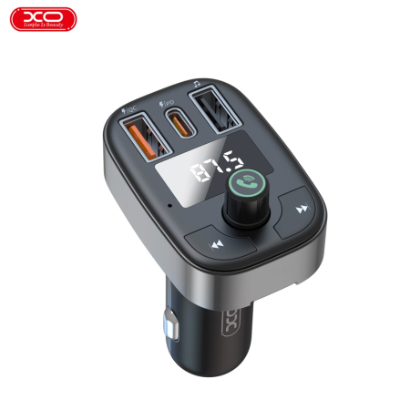Altele - Transmitator FM XO BCC06, Bluetooth, MP3, incarcator auto 50W, negru.