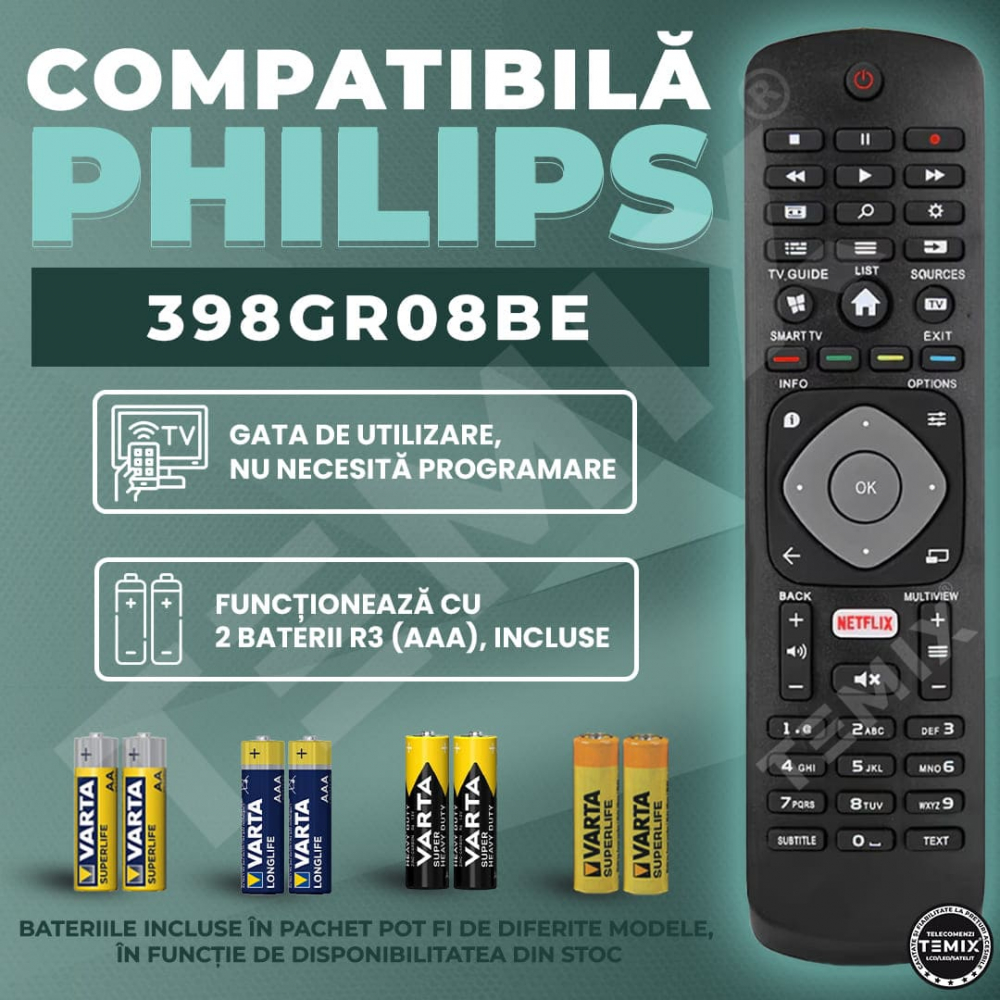 telecomanda philips 398GR08BE [2]