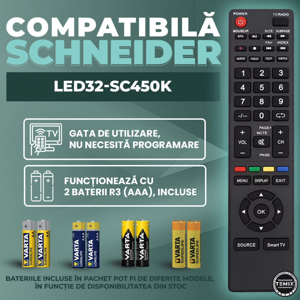 telecomanda schneider LED32-SC450K [2]