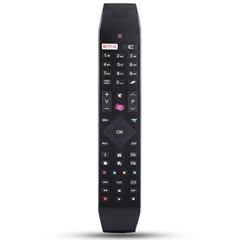 Telecomanda compatibila Hitachi, RC49141, buton dedicat Netflix, TEMIX®, neagra, baterii incluse [4]