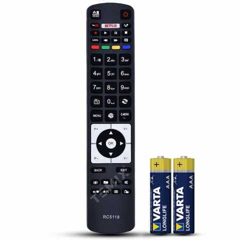 Telecomenzi Nei - Telecomanda compatibila NEI, 32NE4500, butoane dedicate Youtube, Netflix, TEMIX®, baterii incluse