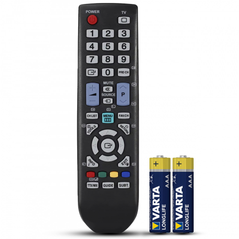 Telecomenzi Samsung - Telecomanda compatibila Samsung, BN59-00865A, AA59-00496A, TEMIX®, neagră, baterii incluse