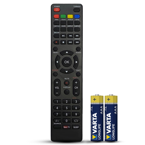 Telecomenzi Schneider - Telecomanda compatibila Schneider, LED24-SC510K, LED32-SC450K, LED43-SU702K, LED40-SC650K, LED50-SC650K, TEMIX®, baterii incluse