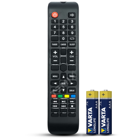 Telecomenzi Vortex - Telecomanda compatibila Vortex, V32ETA1, V40EP3, 40TD1290, LEDV40E19D, TEMIX®, neagra, baterii incluse
