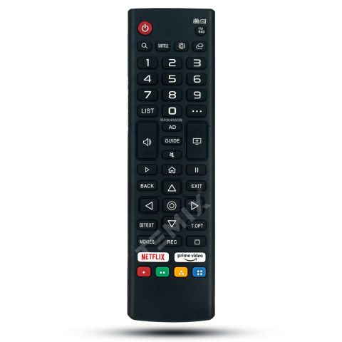 Telecomanda compatibila Vortex, V50R0213WOS, V55R0213WOS, AKB76037001, butoane dedicate Netflix, PrimeVideo, TEMIX®, baterii incluse [5]