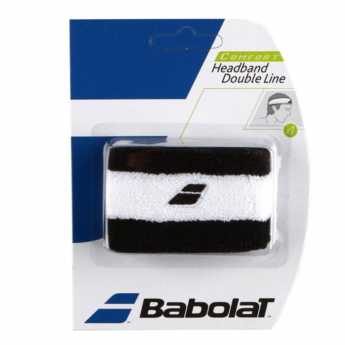 Bentita Babolat Double Line - alb/negru [1]