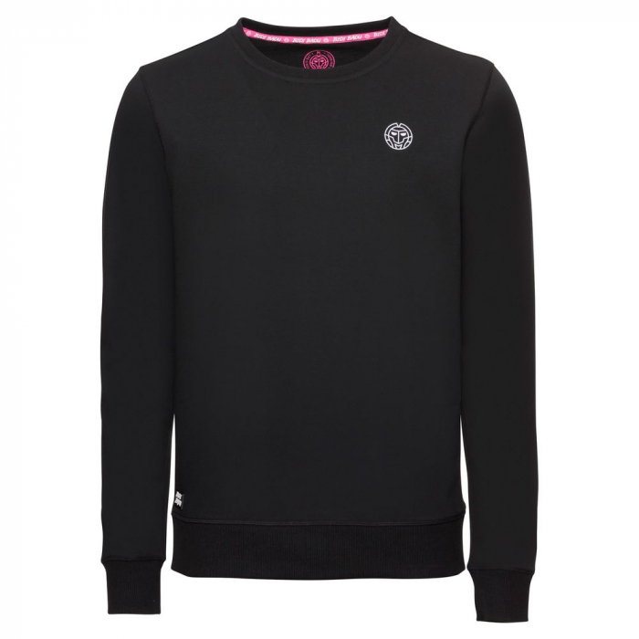 Bluza barbati BIDI BADU Chaka Basic Crew  - Negru [1]
