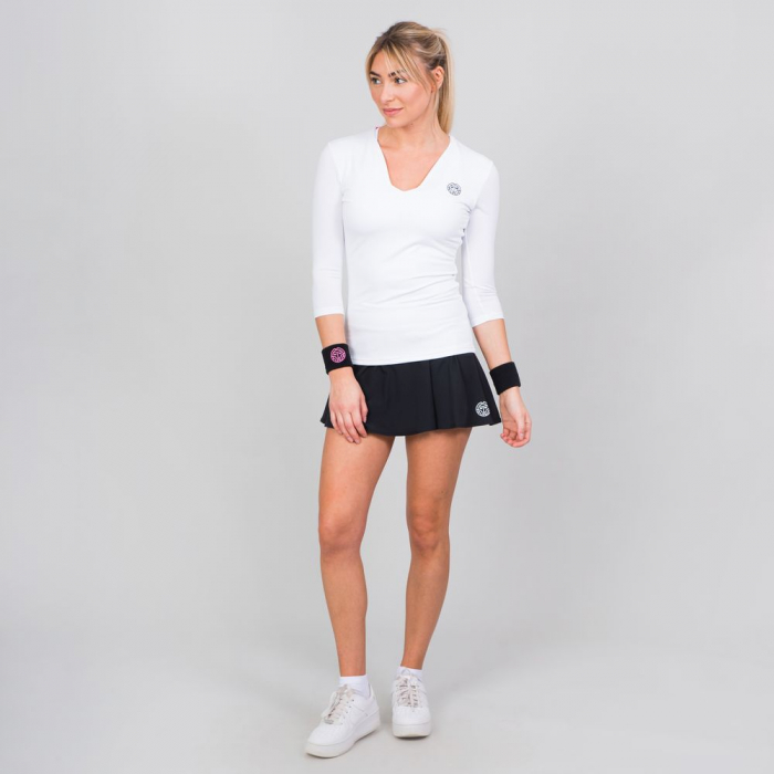 Bluza dama BIDI BADU Ariana Tech V-Neck - alba [2]
