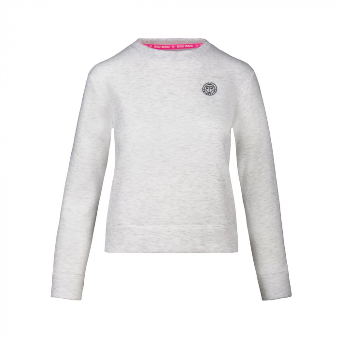 Bluza dama BIDI BADU Mirella Basic Crew - Alb [1]