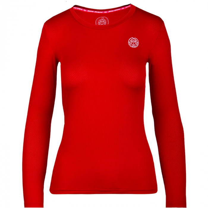 Bluza dama BIDI BADU Pia Tech Roundneck - rosu [1]