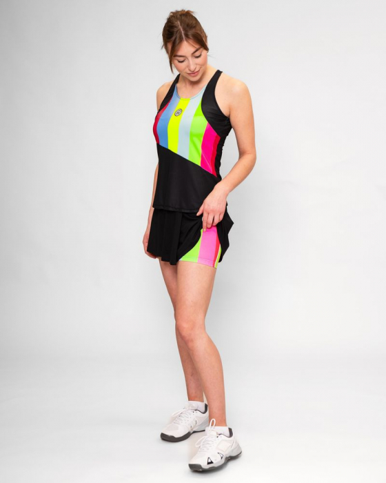 Fusta BIDI BADU New York Printed Wavy Dama - Negru/Mixed [5]