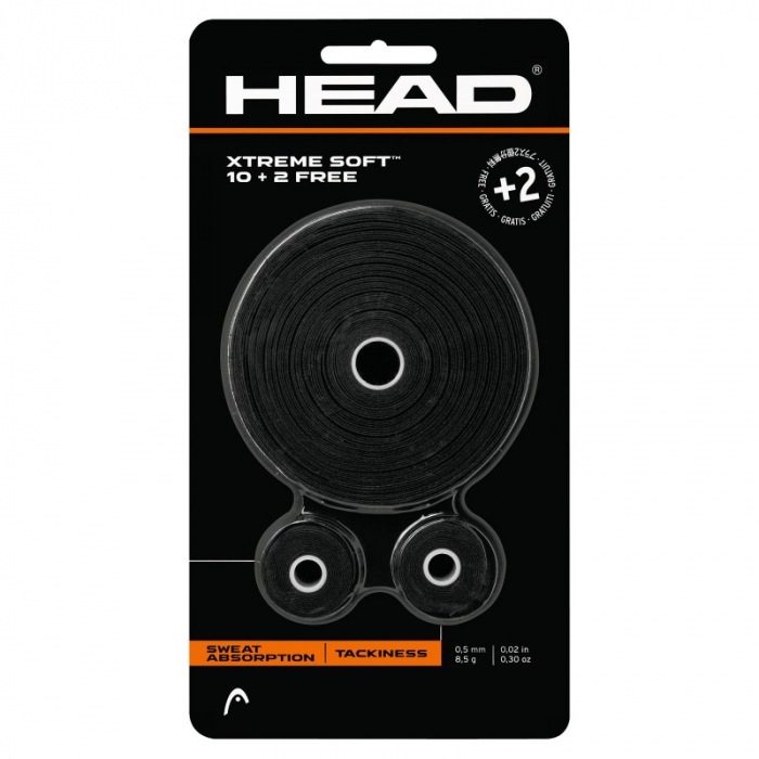 HEAD Overgrip XtremeSoft10+2 - negru [1]