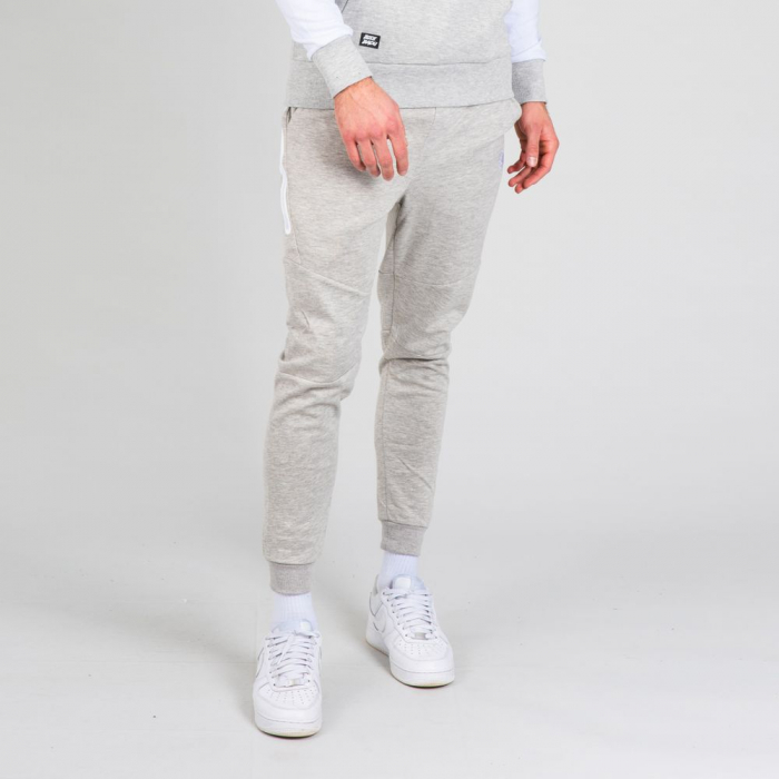 Pantalon barbati BIDI BADU Matu Basic Cuffed - gri deschis [4]