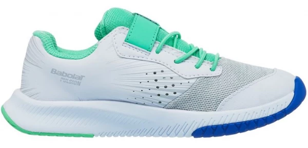 Pantofi Babolat Pulsion All Court Kid - velcro - Alb / Verde [2]
