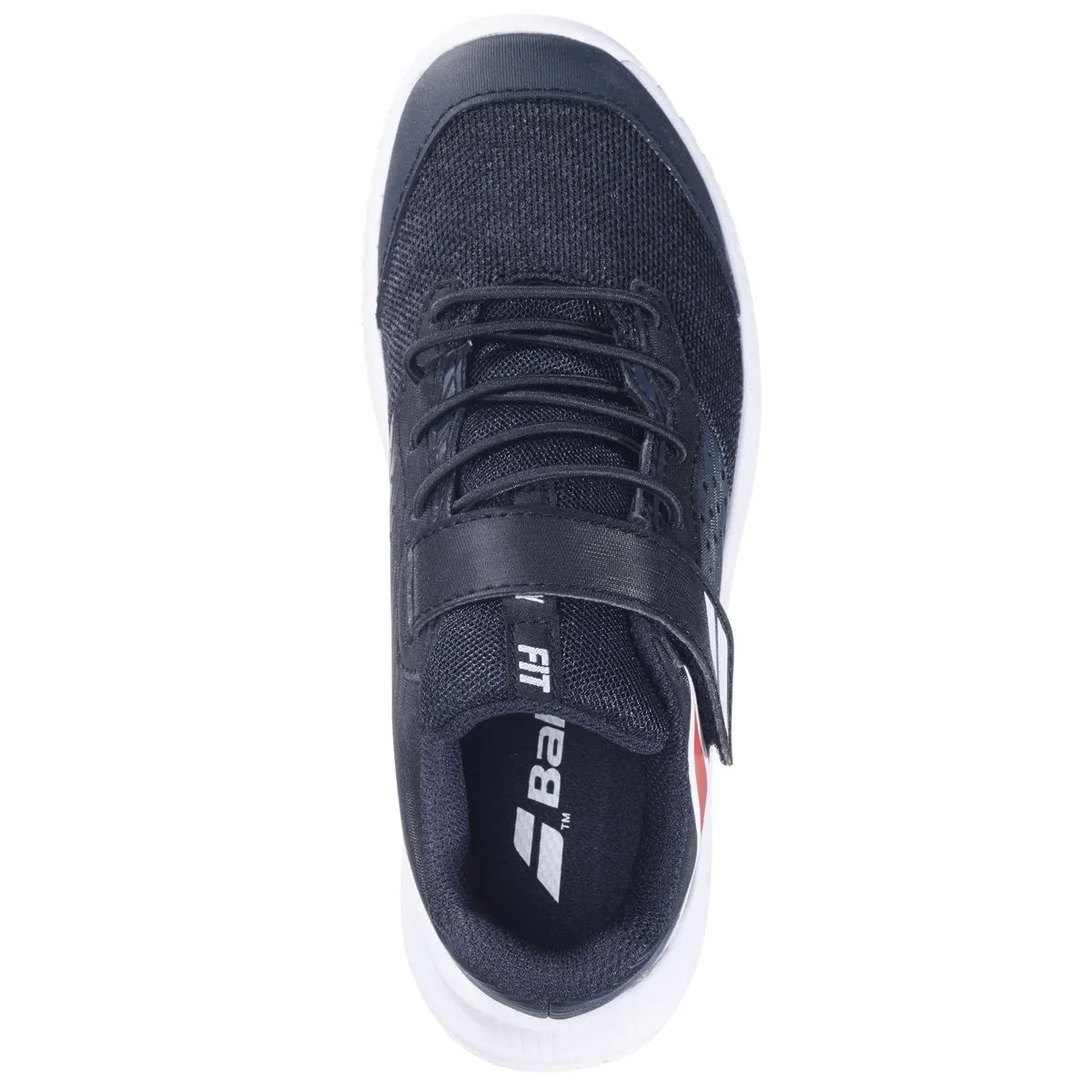 Pantofi Babolat Pulsion kid - negru/alb/rosu [4]