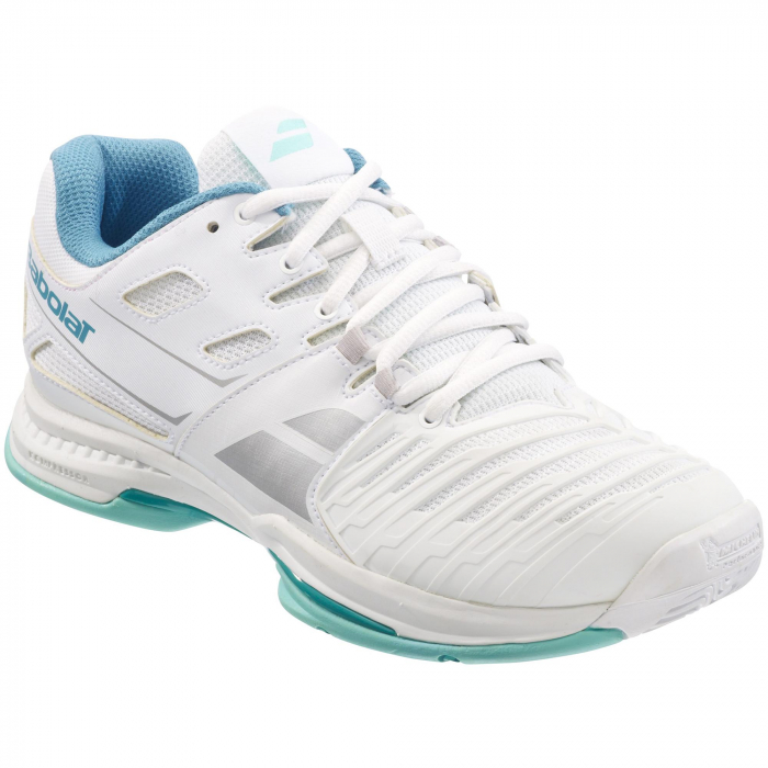 Pantofi de Tenis Babolat SFX All Court Dama - Alb / Albastru [1]