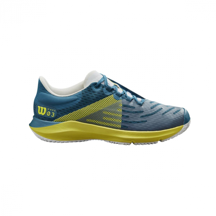 Pantofi sport tenis Wilson Kaos 3.0 Junior Blue Coral/Sulphur Sp/Wh [3]