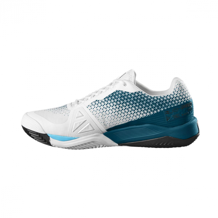 Pantofi sport tenis Wilson Rush Pro 4.0 Clay Wh/Blue Coral/Blu [3]