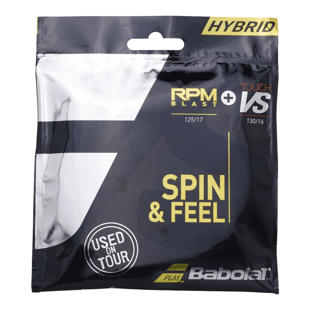 Racordaj hybrid Babolat RPM Blast 1.25 + Touch VS 1.30 Negru [1]