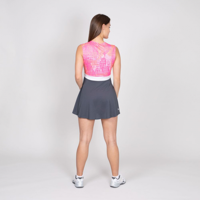 Rochie BIDI BADU Tuelo Tech (2 In 1) Dama - Gri Inchis/Roz [4]