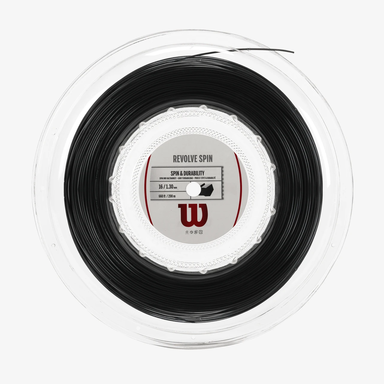 Rola racordaj Wilson Revolve Spin 1.30 negru [1]