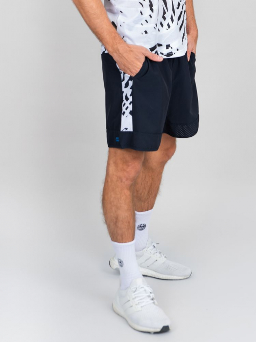 Short barbati BIDI BADU Melbourne 7Inch - Negru/Alb [3]
