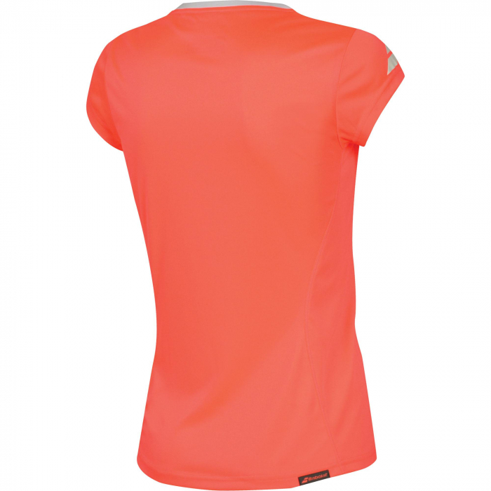 Tricou Babolat Core Flag Dama - rosu fluo [2]