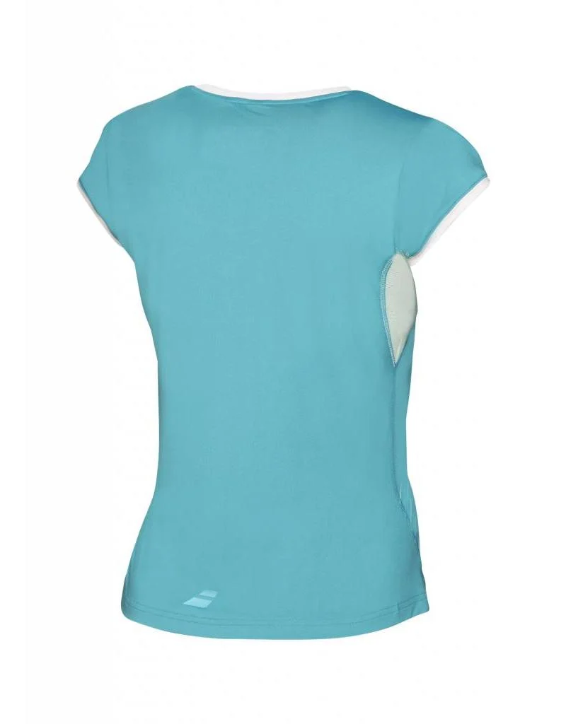 Tricou Babolat Performance Cap Sleeves Dama - albastru [2]