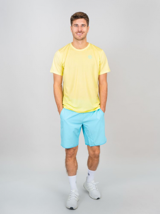 Tricou barbat BIDI BADU Falou Tech - Galben Deschis [1]