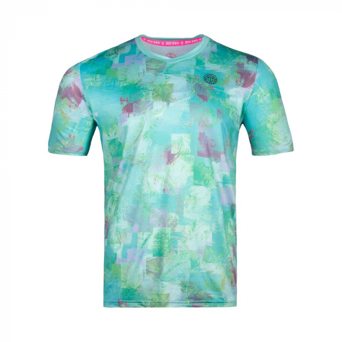 Tricou barbat BIDI BADU Kovu Tech - Verde/Gri Inchis [1]