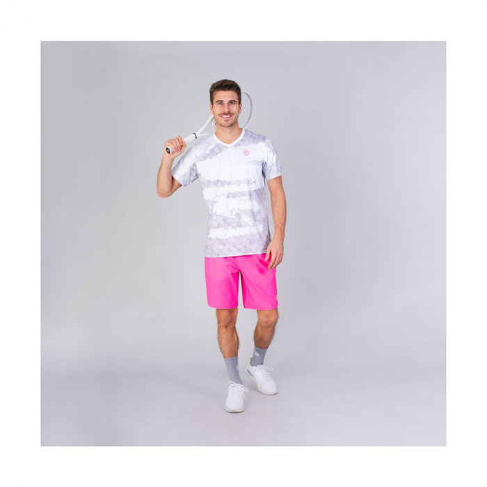 Tricou barbat BIDI BADU Kovu Tech - Alb/Gri [3]