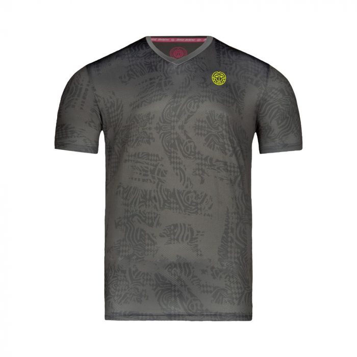 Tricou barbat BIDI BADU Madu Tech - Gri Inchis [1]