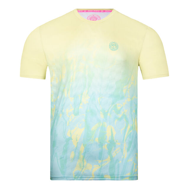 Tricou barbat BIDI BADU Tafari Tech - Menta/Galben Deschis [1]