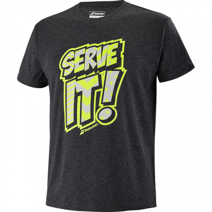 Tricou barbati Babolat Exercise Message  - Negru [1]