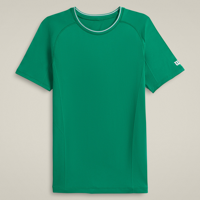 Tricou barbati Wilson TEAM Seamless - verde [1]