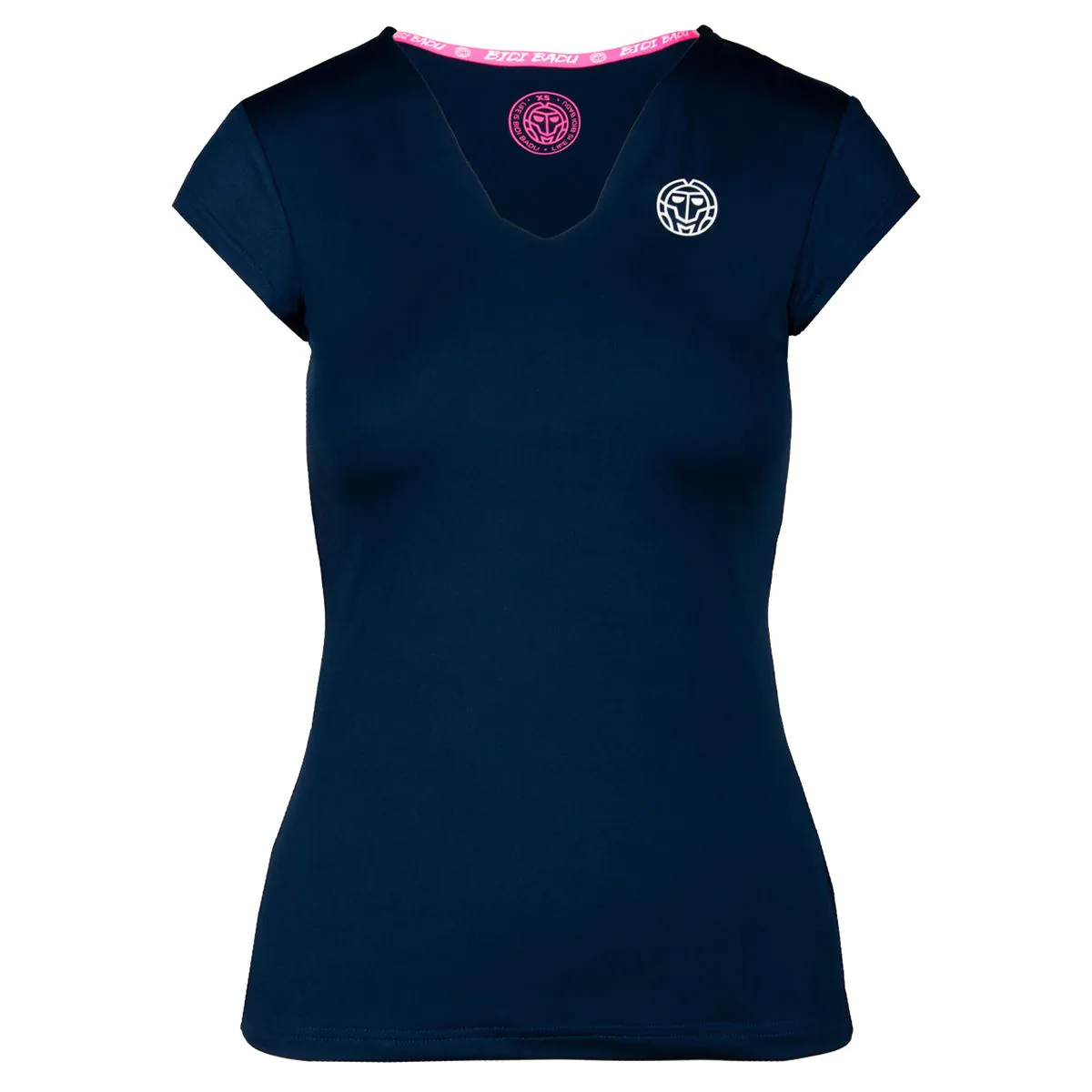 Tricou BIDI BADU Bella 2.0 Tech V-Neck Dama - Bleumarin [1]