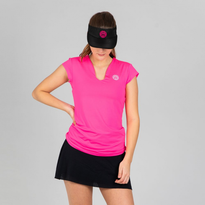 Tricou BIDI BADU Bella 2.0 Tech V-Neck Dama - Roz [3]