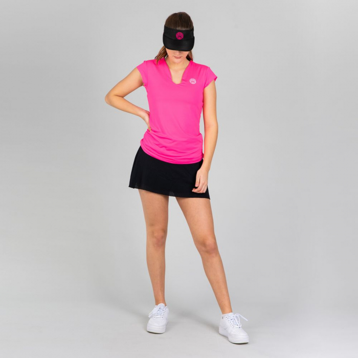 Tricou BIDI BADU Bella 2.0 Tech V-Neck Dama - Roz [4]