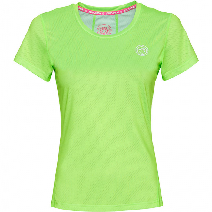 Tricou BIDI BADU Calla Tech Roundneck Fata - Verde Neon [1]