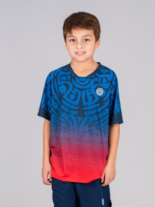Tricou BIDI BADU Colortwist Baiat - Albastru Inchis/Rosu [3]