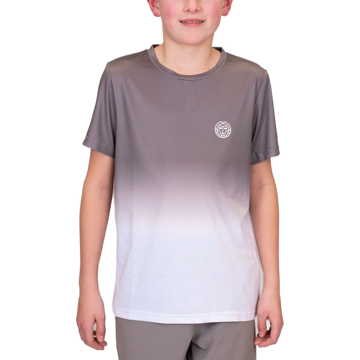 Tricou BIDI BADU Crew Gradiant Baiat - Gri/Alb [3]