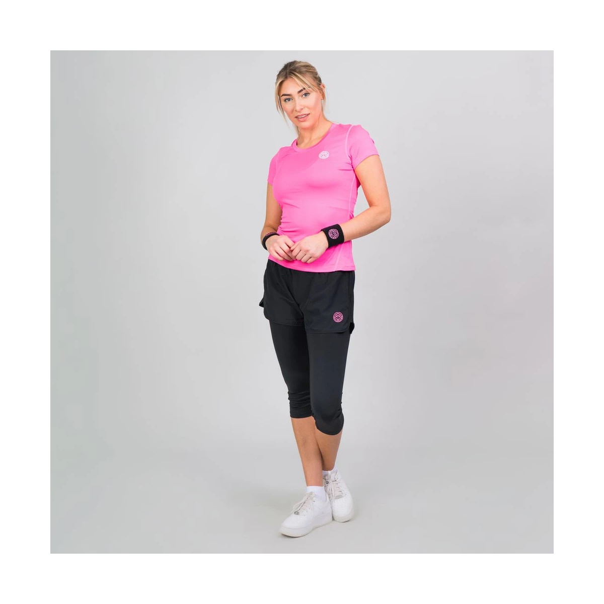 Tricou BIDI BADU Eve Tech Roundneck Dama - Roz [4]