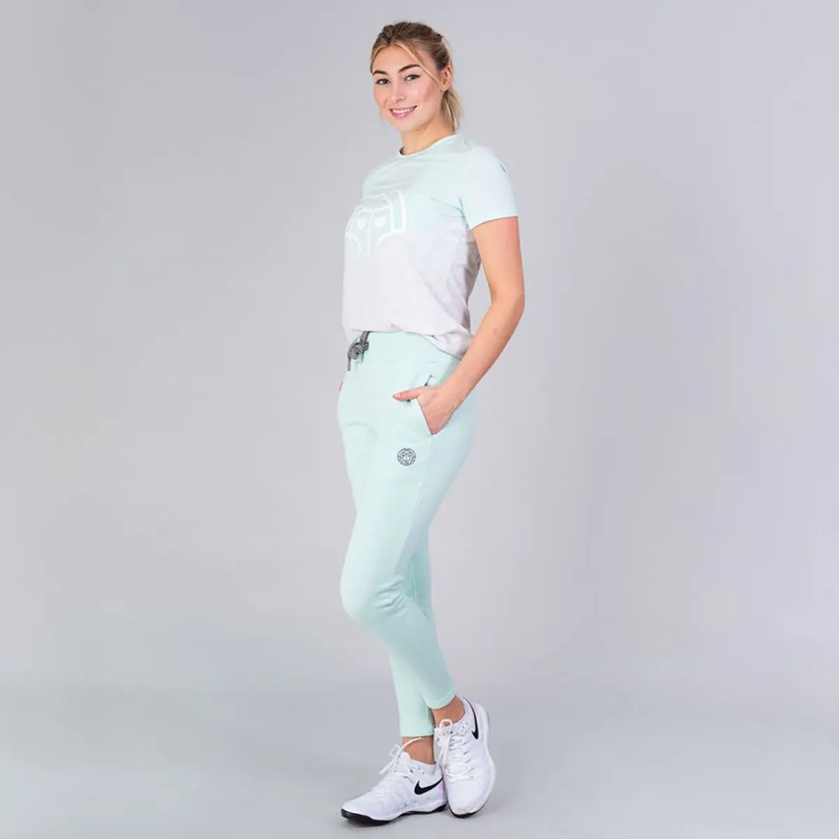 Tricou BIDI BADU Hasina Lifestyle Dama - Menta/Alb [3]