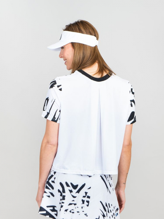 Tricou BIDI BADU Melbourne Dama - Alb/Negru [6]