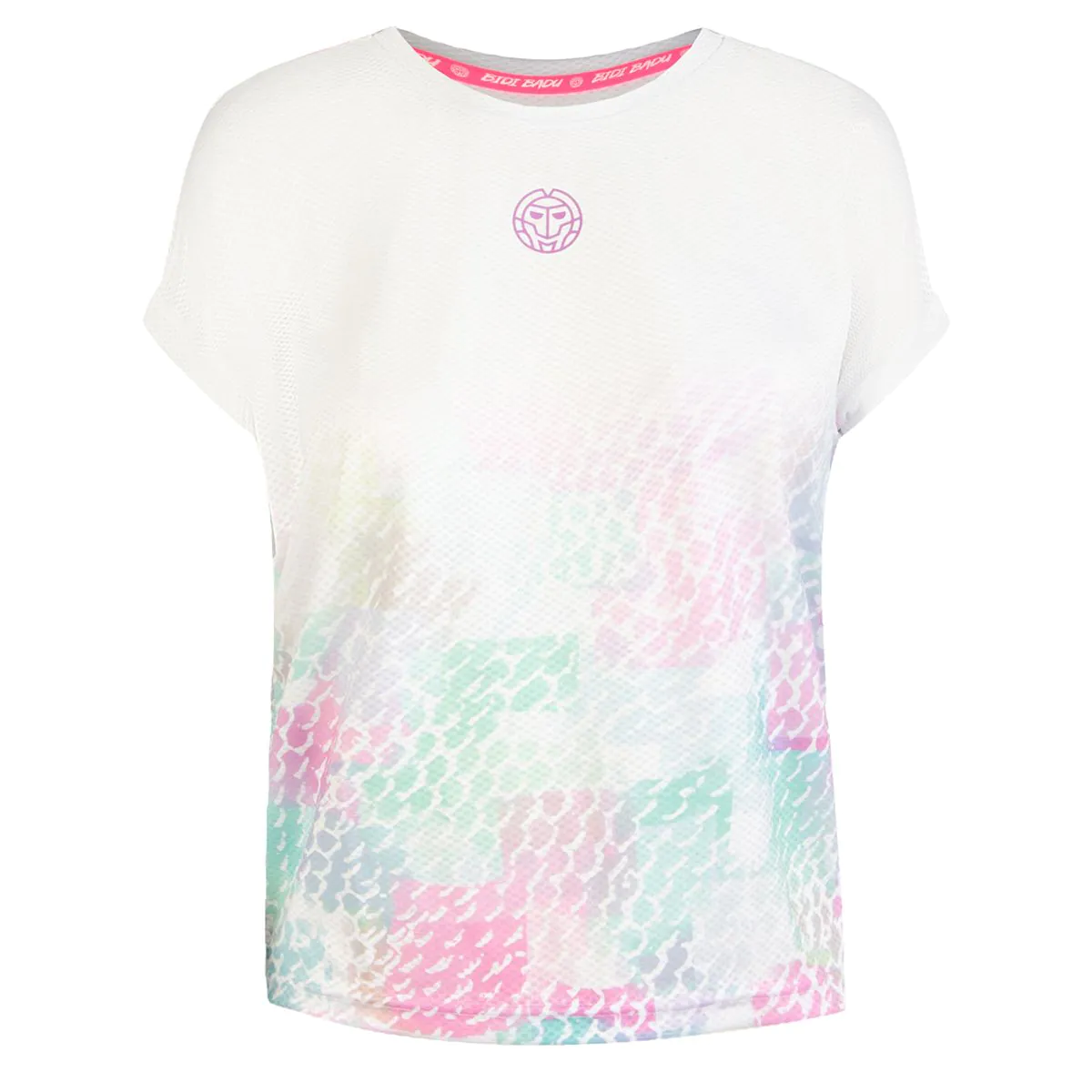 Tricou BIDI BADU Nadra Tech Dama - Alb/Roz [1]
